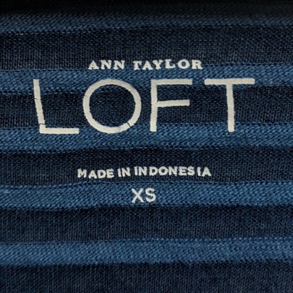 LOFT Women's Long Sleeve Striped Top Size XS - Picture 5 of 6